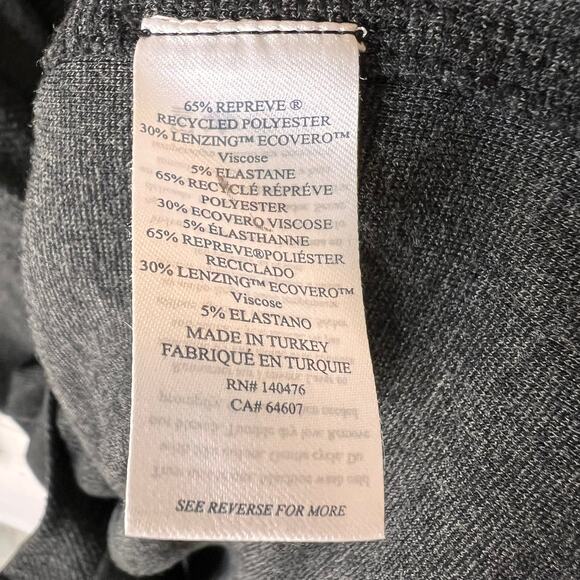 Faherty Shirt Womens Size Medium Heathered Black Twill Legend Sweater Stretch - Picture 14 of 16